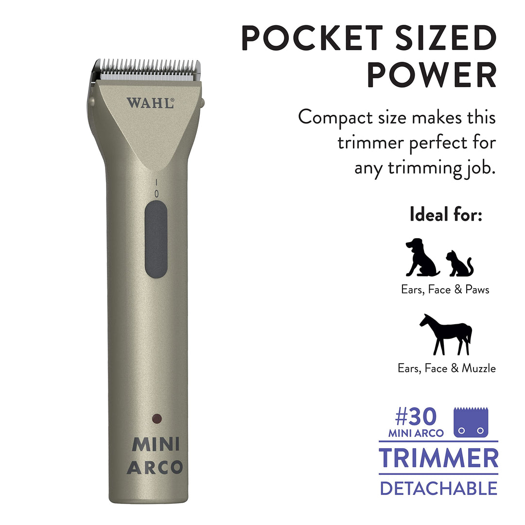 Professional Animal MiniArco Corded/Cordless Pet, Dog, Cat, and Horse Trimmer Kit