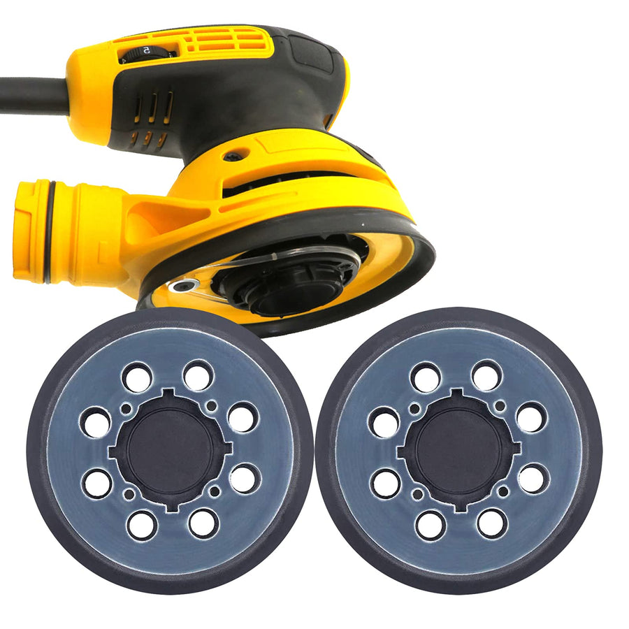 2 Packs Sander Pad for Dewalt DWE64233 & N329079 5 8 Hole Hook and Loop Replacement Orbital Sander Pad Compatible with DWE6421 6421K DWE6423 6423K DCW210B (4 Screw Holes Sanding Part)