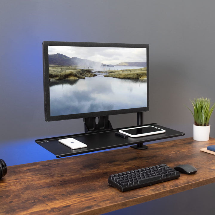 Computer Keyboard and Mouse Platform Tray VESA Mount Attachment 25.5 x 8 inch Surface (MOUNT-KB03)