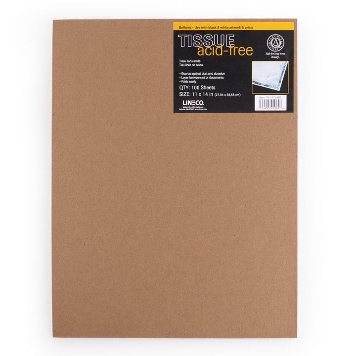 Buffered Acid-Free Interleaving Tissue 11 x14, Archival Tissue Extends Life of Papers, Photographs, Artwork and Textiles, for Black & White, Color, and Albumen Prints, Pack of 100