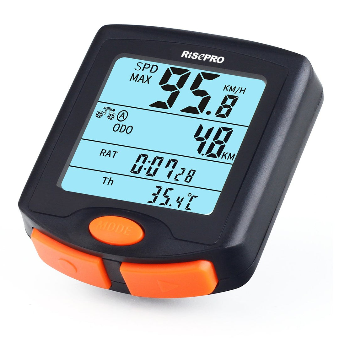 Bike Computer, ® Wireless Bicycle Speedometer Bike Odometer Cycling Multi Function Waterproof 4 Line Display with Backlight YT-813