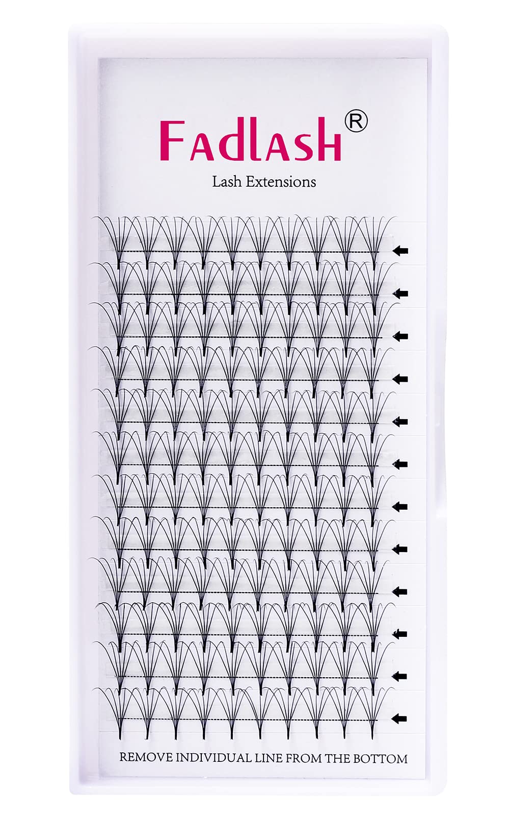 Volume Eyelash Extensions Premade Fans Lash Extension Thickness 0.07/0.10 mm Voulme Fans C Curl Soft|Optinal 3D 5D Single Length 11mm ( 5D-0.07-C, 11mm)