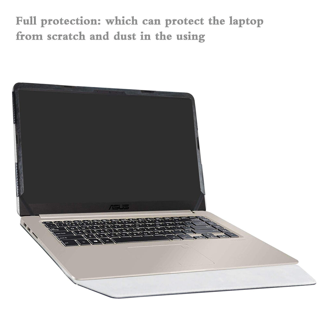 Protective Case Cover for 15.6 ASUS VivoBook S15 S510 S510UA S510UQ S510UN F510UA X510UQ Series Laptop(Warning:Not fit Other Model),Black