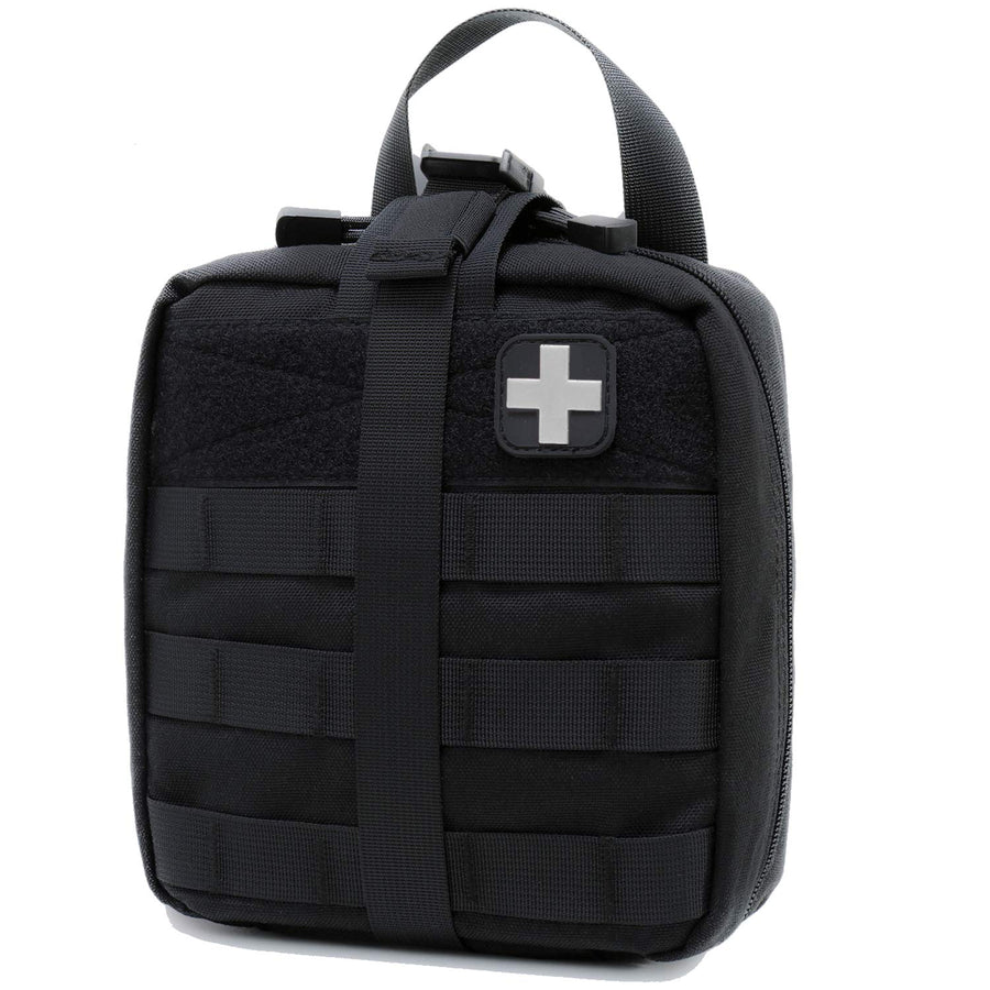 Rip-Away EMT Pouch Molle Pouch Ifak Pouch Medical First Aid Kit Utility Pouch 1000D Nylon (with Medical Supplies)