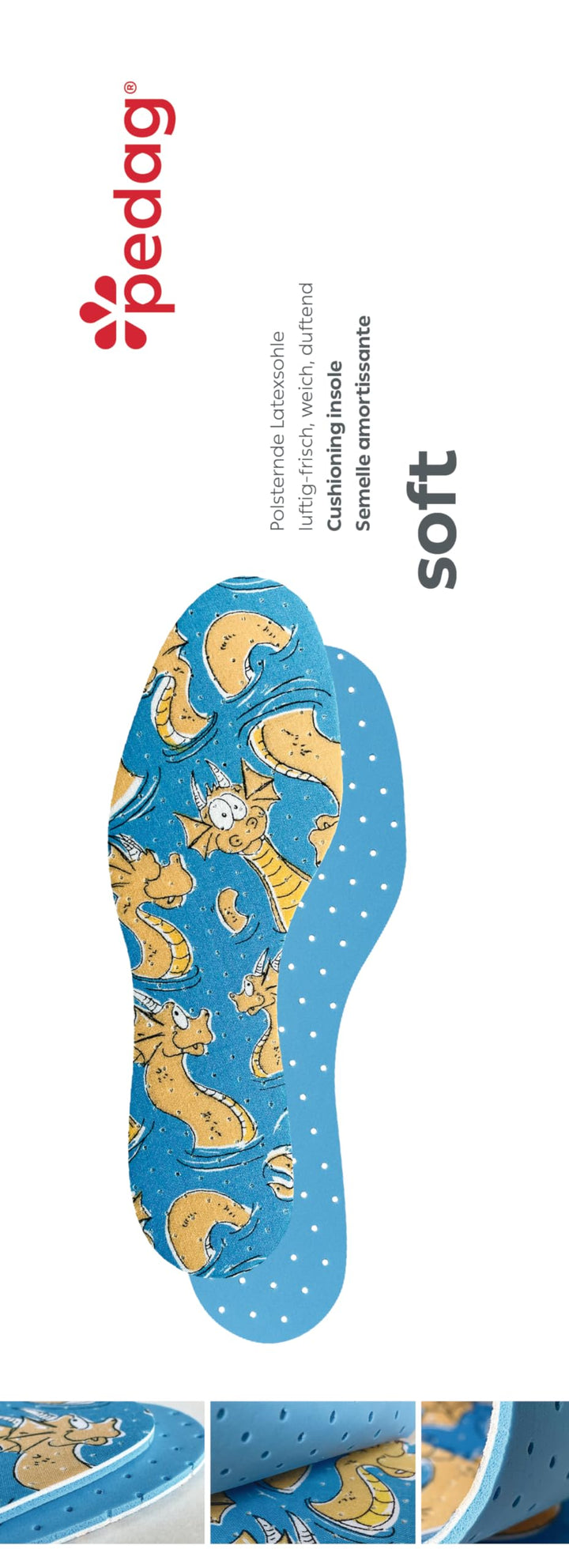 Pedag Kid's Soft Foam Insole, Little Kid Ch 12/13-EU 30/31, 3 Count