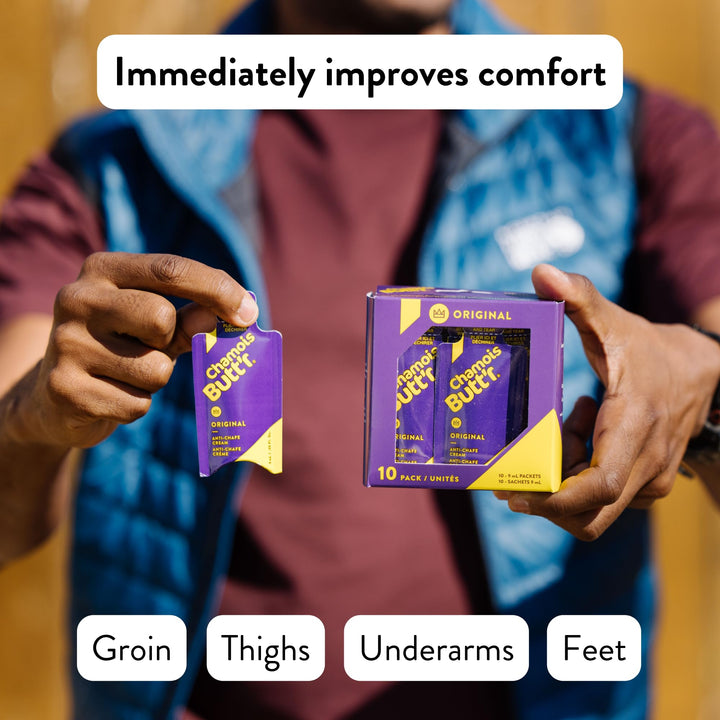 Chamois Butt'r Original Anti-Chafe Cream, 10-pack of 9mL packets