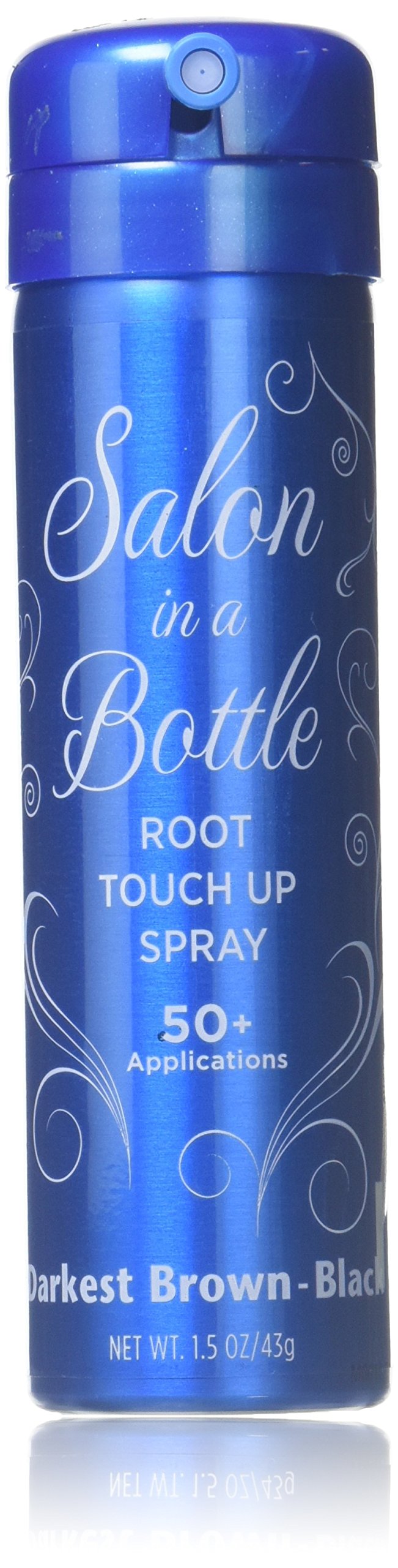 Salon In A Bottle - Instant Temporary Root Concealer Spray To Cover Up Roots And Gray Between Salon Trips - Professional Quality Spray Bottle For Hair Products For Women And Men - Darkest Brown/Black