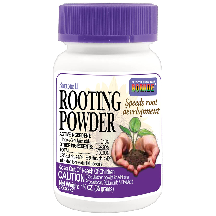 Bontone II Rooting Powder, 1.25 oz Ready-to-Use Dust for Houseplants and Transplants Speeds Root Development