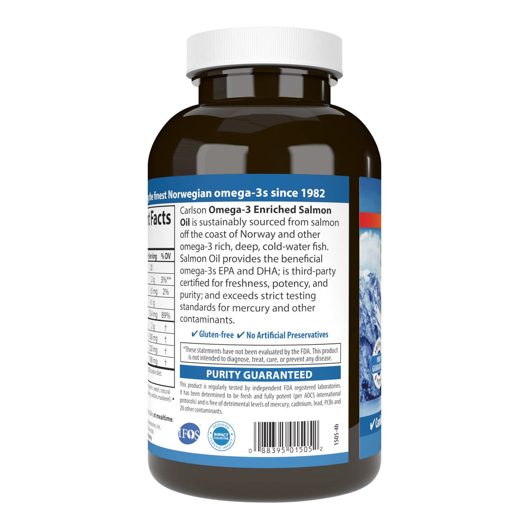 Labs Laboratories Norwegian Salmon Oil Softgels, 1000 mg,300 Count