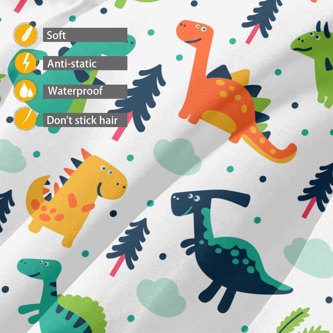 Kids Barber Cape Professional Salon Haircutting Cover for Child Hair Cutting Styling Haircut Apron Adjustable Closure