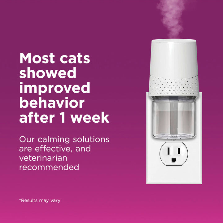 COMFORT ZONE 6 Pack Cat Calming Diffuser Refills; 30-day Refills; Pheromones Help Cat Anxiety