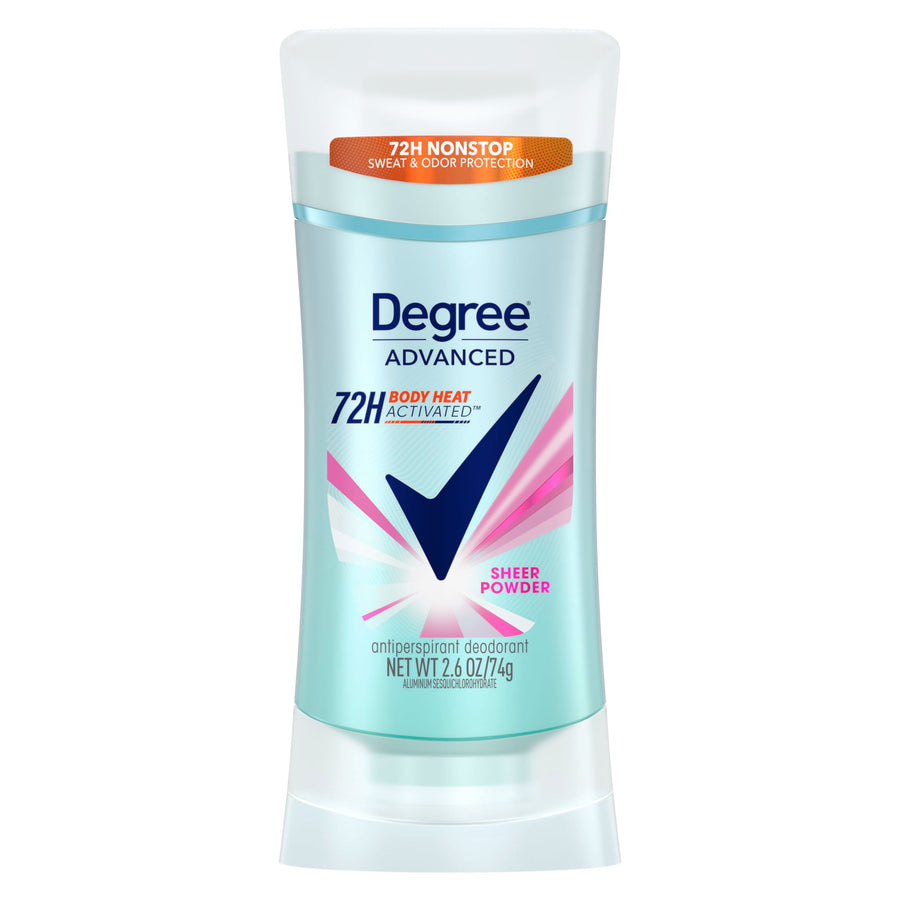 Advanced Protection Antiperspirant Deodorant Sheer Powder for 72-Hour Sweat & Odor Control for Women, with Body Heat Activated Technology, 2.6 oz