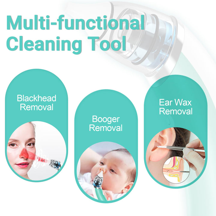 Ear Vacuum Wax Remover, 5 Levels Electric Ear Wax Removal, USB Charge Ear Wax Vacuum, Multifunctional Ear Cleaner, Reusable Ear Wax Removal Tool, Ear Wax Remover Suction for Adults and Kids