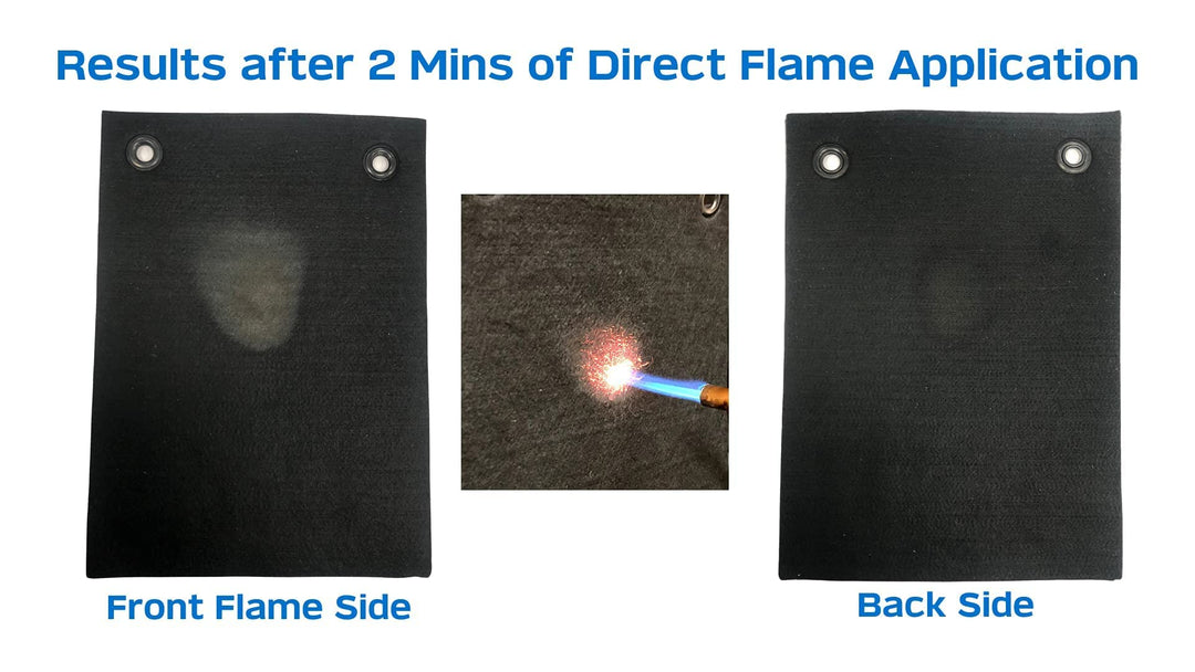 High-Temperature Carbon Fiber Soldering Heat Shield- 9 x 12 - High Heat Flame Resistant Fabric PlumberPad for Soldering, Welding, Brazing, Repairs- Heavy Duty, Professional Welding Pad