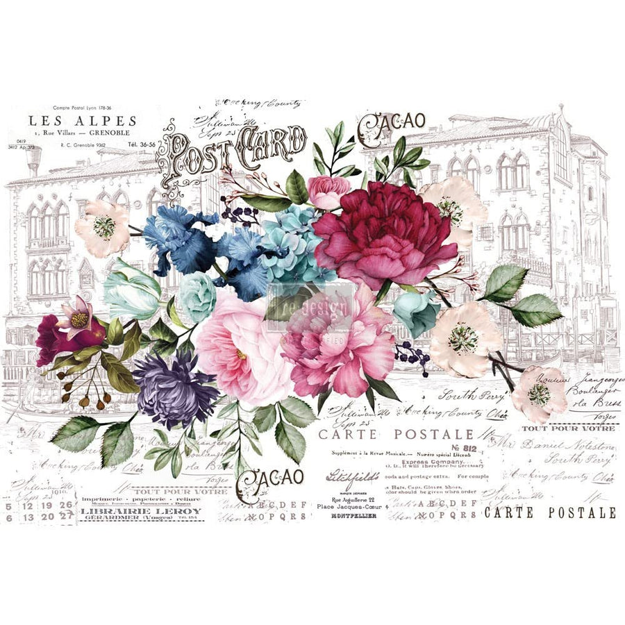 Redesign DÉCOR TRANSFERS® – Imperial Garden Size 44x30, Cut INTO 6 Sheets 655350635534 Rub on Transfer for Wall or Furniture Decoration