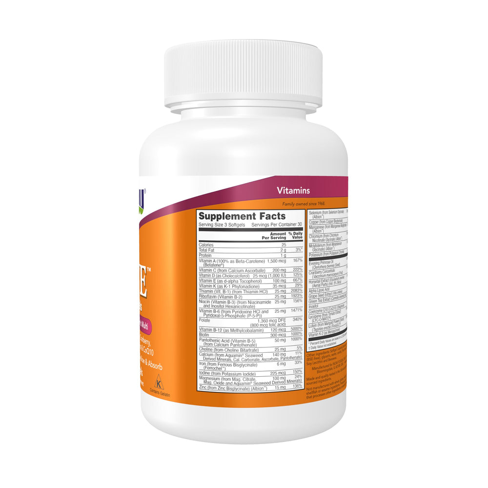 Supplements, Eve™ Women's Multivitamin with Evening Primrose, Cranberry, Green Tea, Horsetail Silica & CoQ10, 90 Softgels