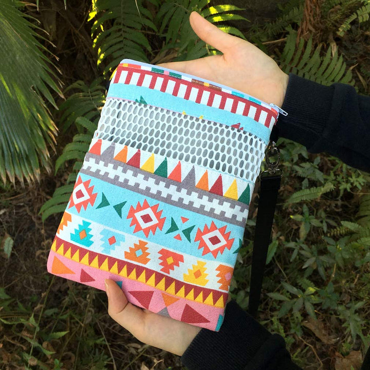 Sugar Glider Bonding Pouch Carry for Rat Hedgehog Small Pocket Pets (Pink Ethnic, 8.7x6.3inch)