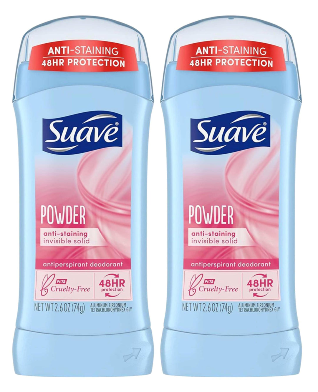 Deodorant 2.6 Ounce 24Hr Powder Invisible Solid (76ml) (2 Pack)