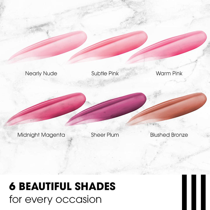 Blushed Bronze: Total Hydration Vitamin Enriched Tinted Lip Oil (Blushed Bronze, 1 Tube), Vitamin C, Vitamin E, Contains Omega 3 6 9, 0.24 Ounce
