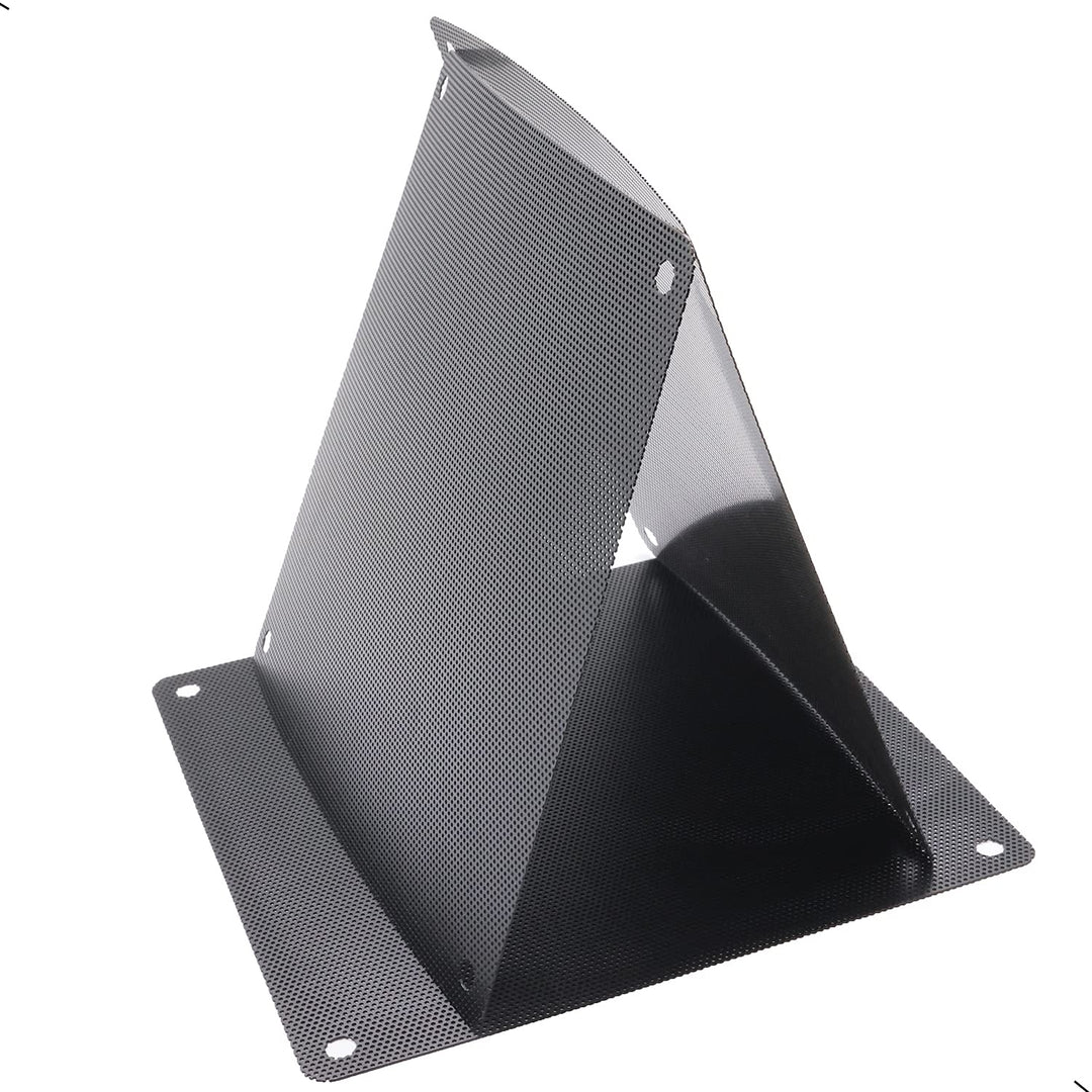 12 Pcs 80mm PVC Black PC Cooler Fan Dust Filter Dustproof Case Cover Computer Mesh