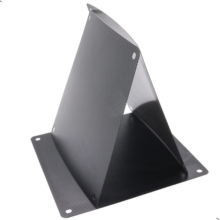 12 Pcs 80mm PVC Black PC Cooler Fan Dust Filter Dustproof Case Cover Computer Mesh