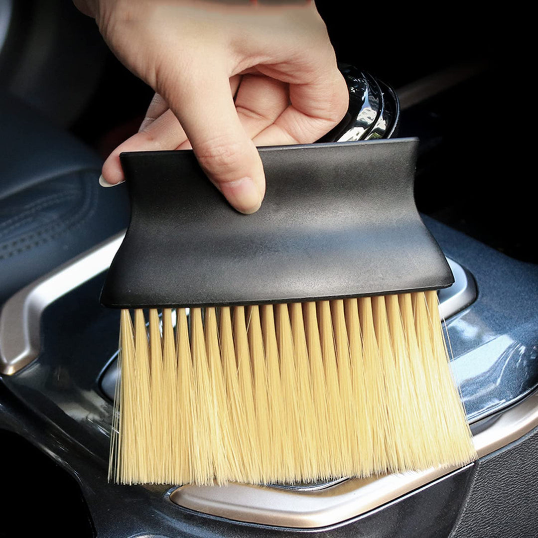 Auto Interior Dust Brushes for Cleaning Interior and Exterior, 2pcs Car Cleaning Brush Duster, Soft Bristles Detailing Brush Dusting Tool for Automotive Dashboard, Air Conditioner Vents.