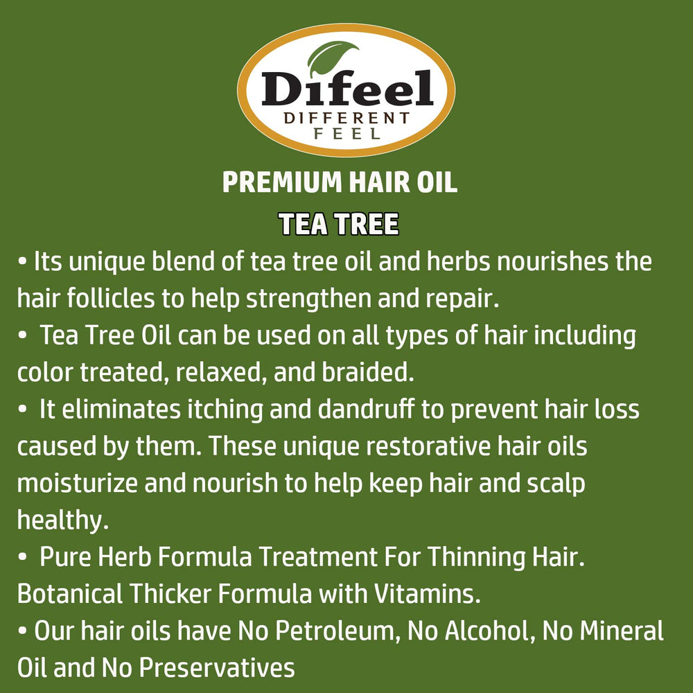 Premium Natural Hair Oil - Tea Tree Oil for Dry Scalp 2.5 Ounce