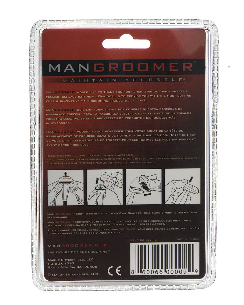 Do-It-Yourself Electric Back Hair Shaver Premium Replacement Head