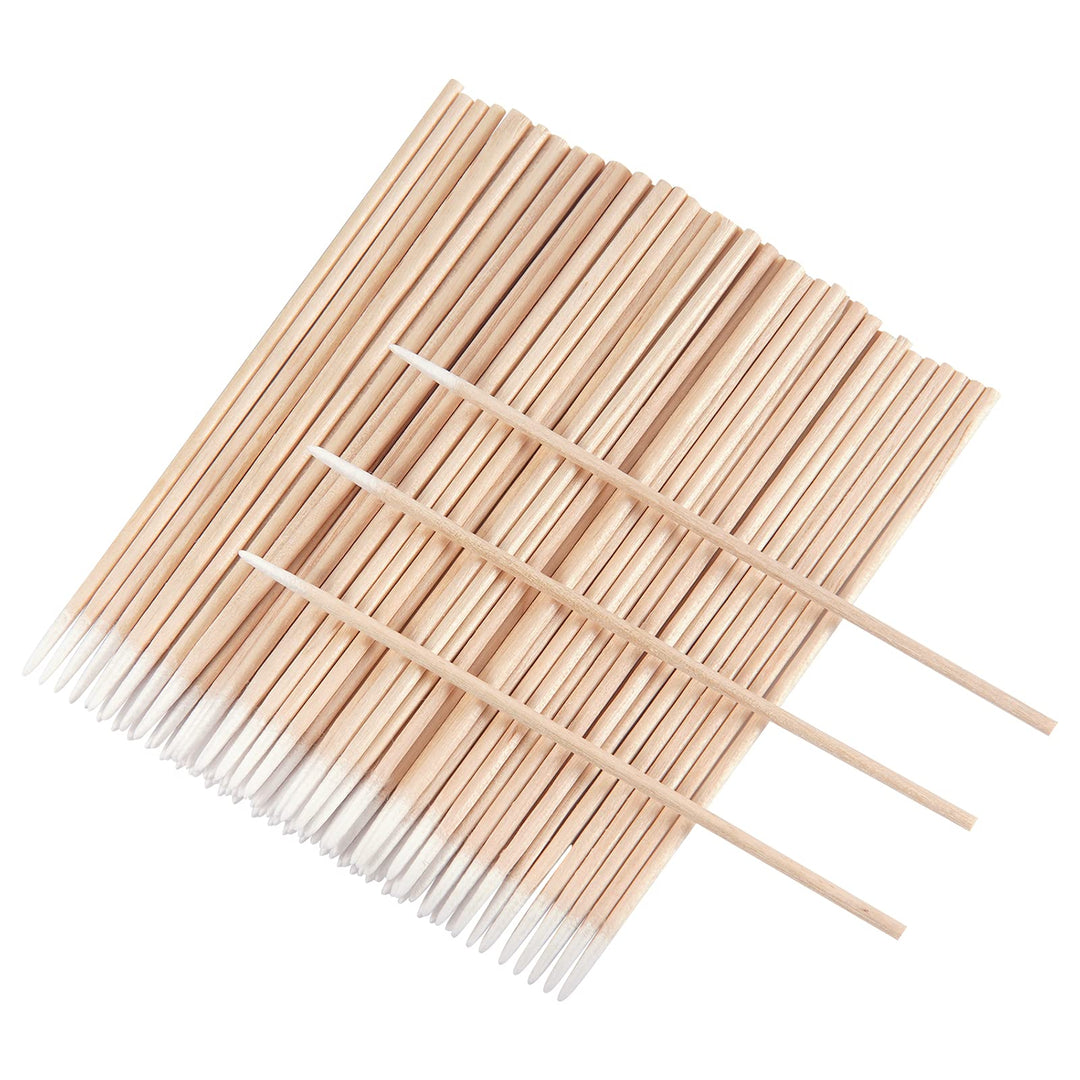 500 Count Microblading Cotton Swab, Cotton Swabs Pointed Tip, Wood Cotton Stick, Cotton Tipped Makeup Cosmetic Applicator Sticks, Tattoo Permanent Supplies