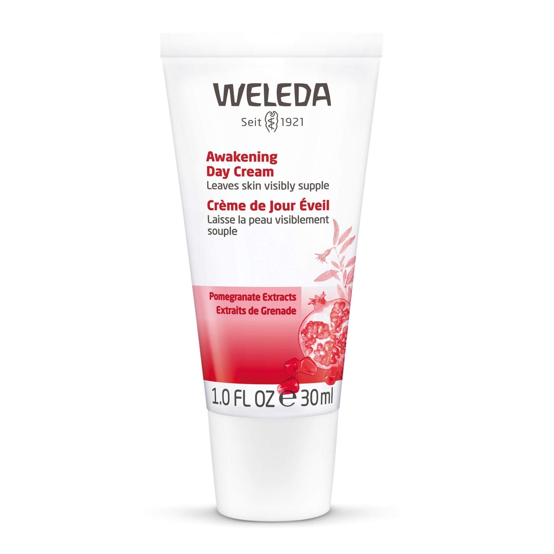 Awakening Day Face Cream, 1 Fluid Ounce, Plant Rich Moisturizer with Pomegranate Extract, Argan and Macadamia Oils