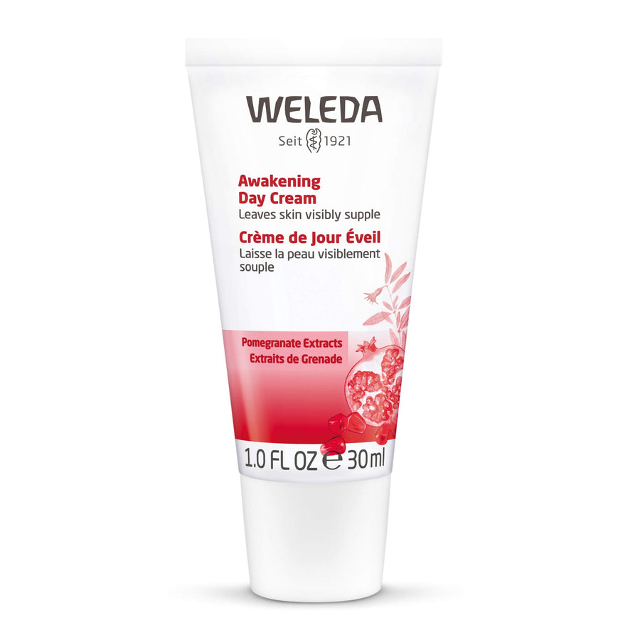 Awakening Day Face Cream, 1 Fluid Ounce, Plant Rich Moisturizer with Pomegranate Extract, Argan and Macadamia Oils