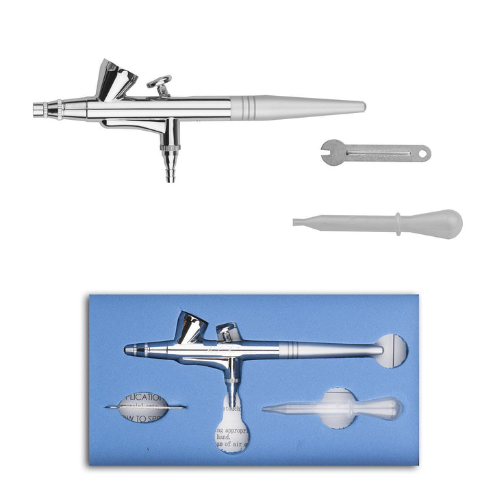 Mini Airbrush Makeup Spary Gun 0.4mm Needle Air Brush for Nail Temporary Tattoo (Single Gun)