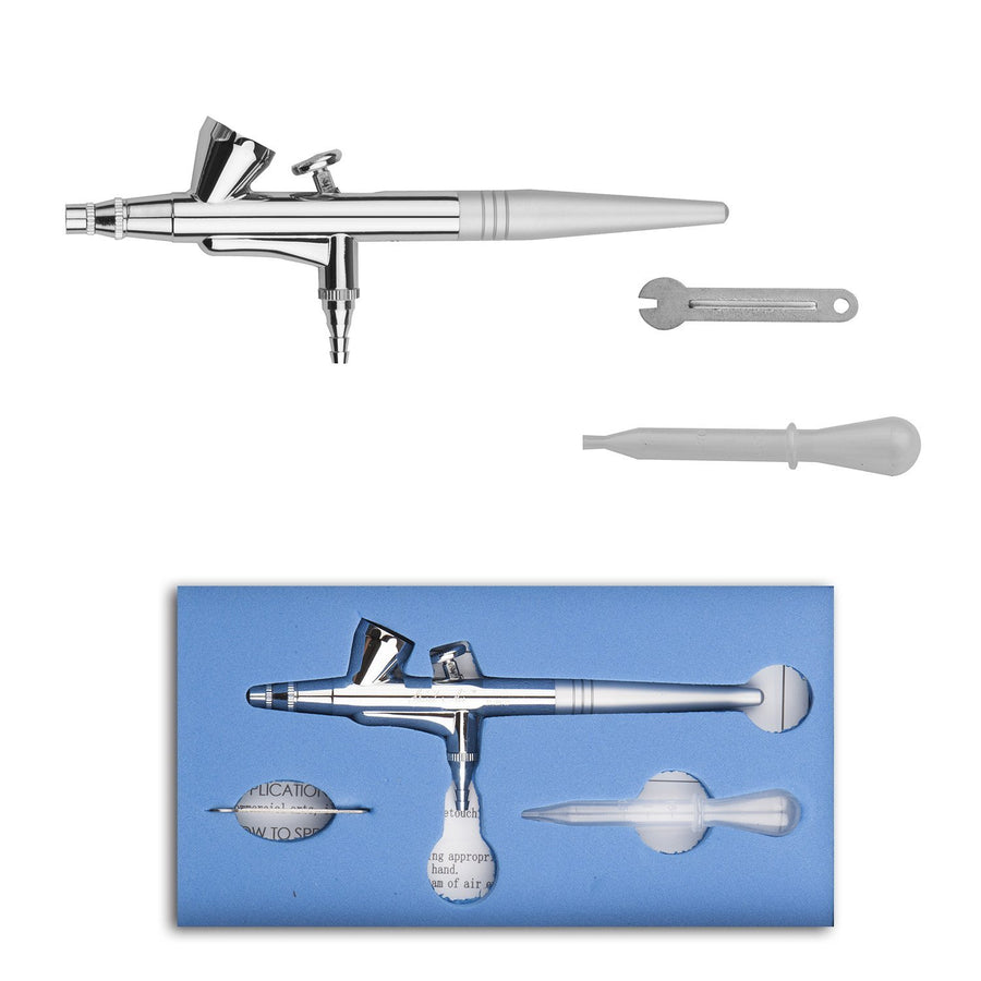 Mini Airbrush Makeup Spary Gun 0.4mm Needle Air Brush for Nail Temporary Tattoo (Single Gun)