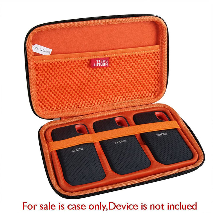 Hard Travel Case for SanDisk 500GB / 250GB / 1TB / 2TB Extreme Portable SSD (Case for 3 Hard Drives)