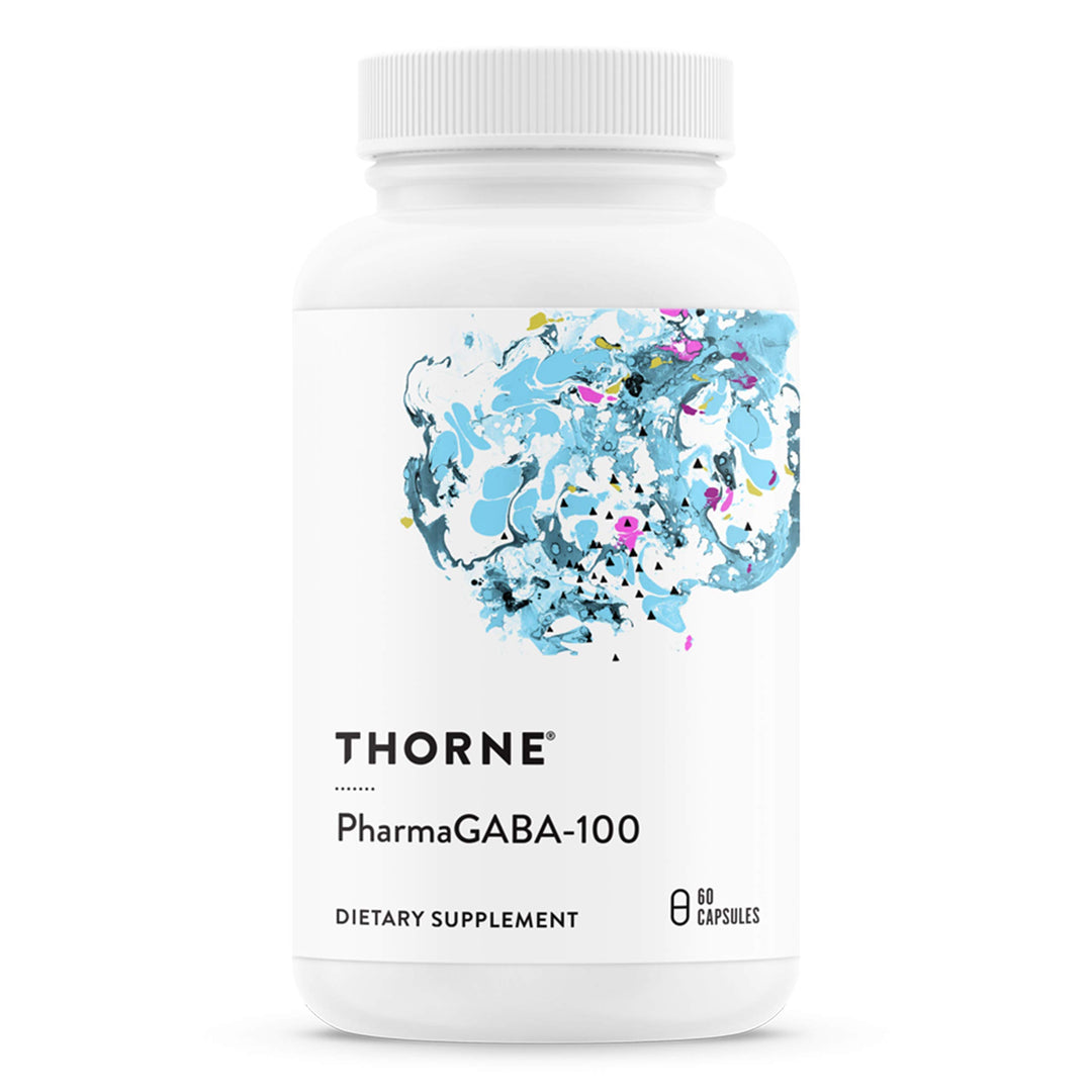 PharmaGABA-100 - GABA Supplement - 100 mg Natural Source Gamma-Aminobutyric Acid - Support a Calm State of Mind and Restful Sleep - 60 Capsules