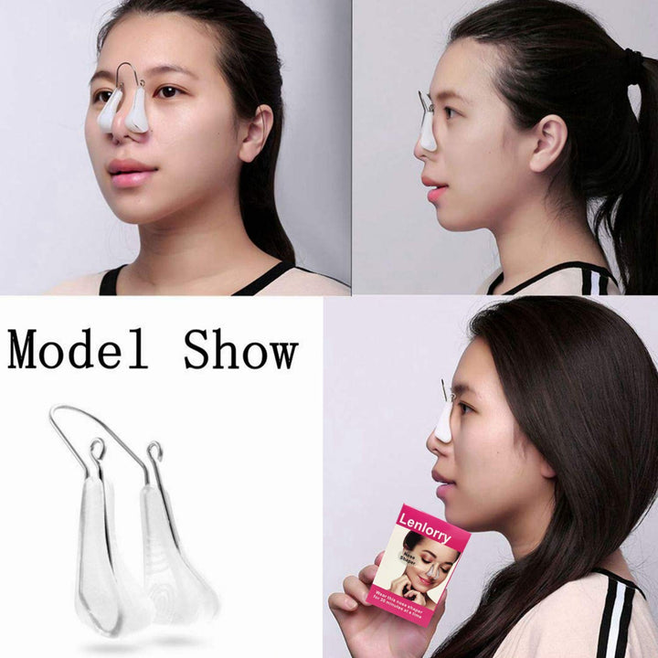 Nose Shaper Clip, Unisex, Hair Trimmer, Nose Lifter, Rhinoplasty Tool, Straightener, Slimming Device, Soft Silicone, Ultra Durable Stainless Steel