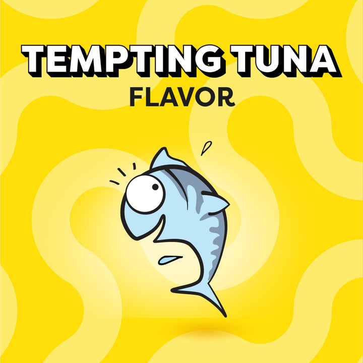 Jumbo Stuff Crunchy and Soft Cat Treats Tempting Tuna Flavor, 14 oz. Tub