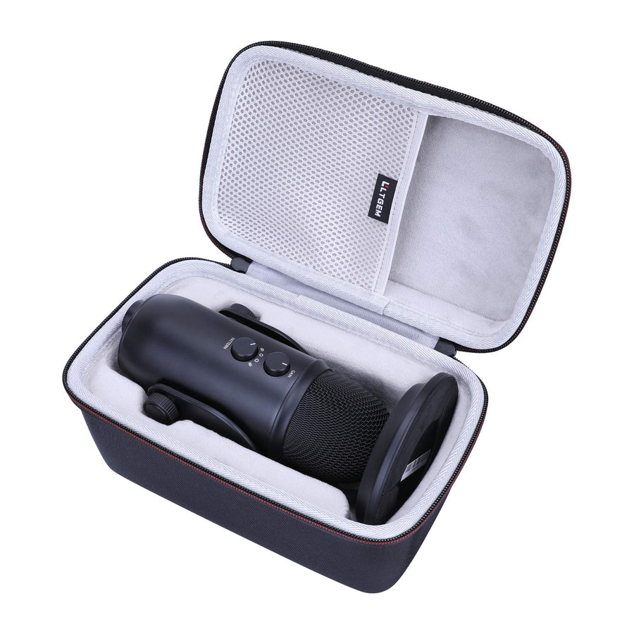 LTGEM Case Compatible with Logitech Blue Yeti/Blue Yeti X/Blue Yeti Pro USB Microphone(Case Only)