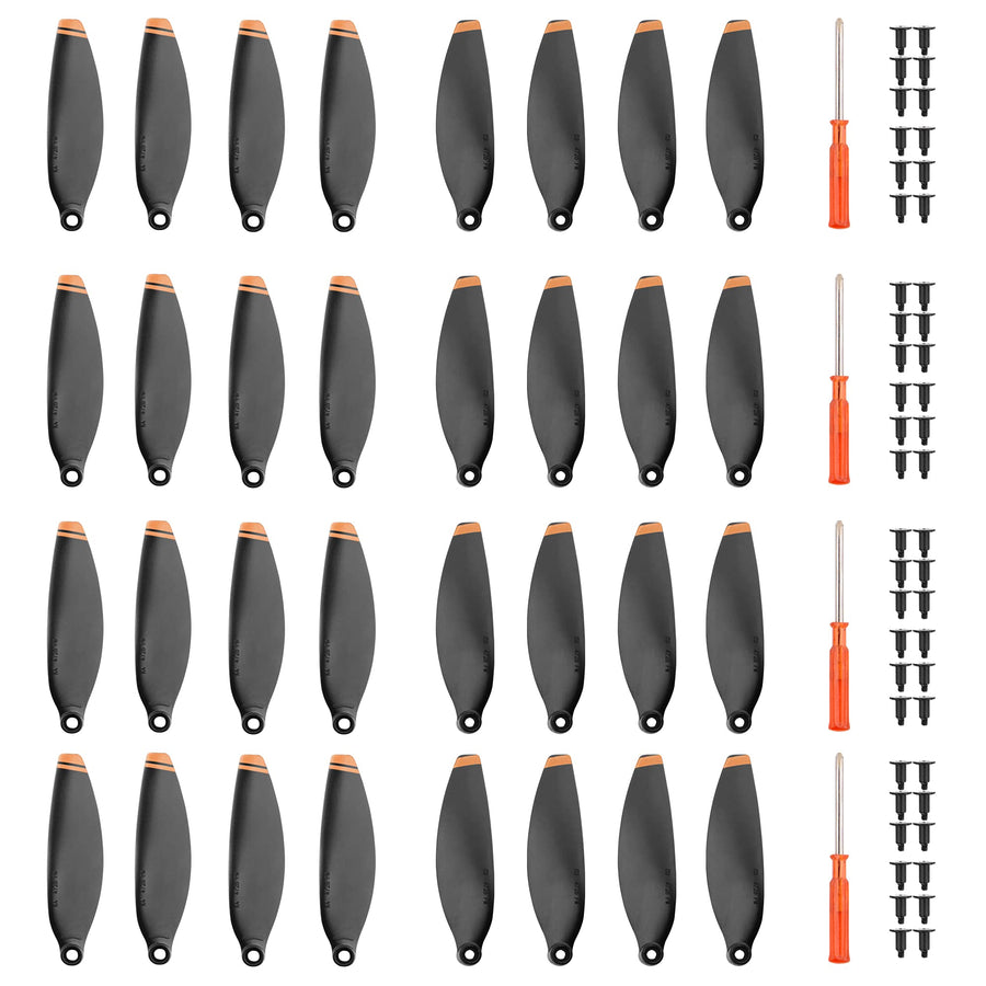 (32Pcs) Propellers for DJI Mini 4K/Mini 2/Mini 2 SE/Mini SE,Drone Propellers Replacement Parts Orange Props for DJI Mavic Mini/Mavic Mini 2,Low Noise Quick Release Blades for DJI Mini 4K Accessories