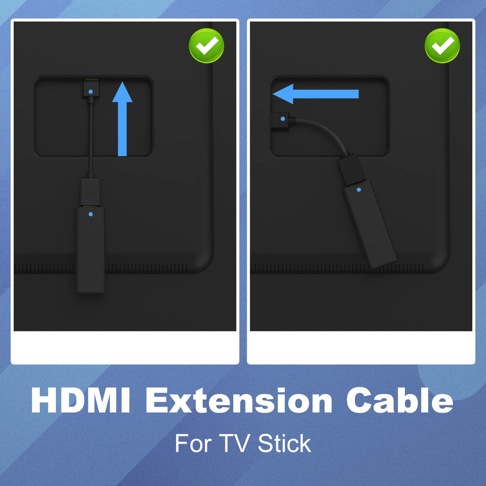 HDMI Extension Cable HDMI Swivel Adapter Male to Female Gold Plated Converter Cable for Google Chrome Cast, Roku Stick