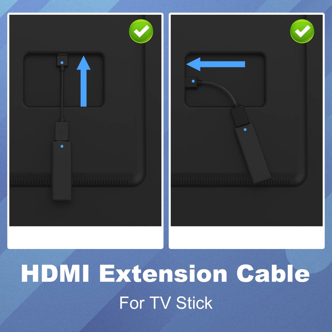 HDMI Extension Cable HDMI Swivel Adapter Male to Female Gold Plated Converter Cable for Google Chrome Cast, Roku Stick