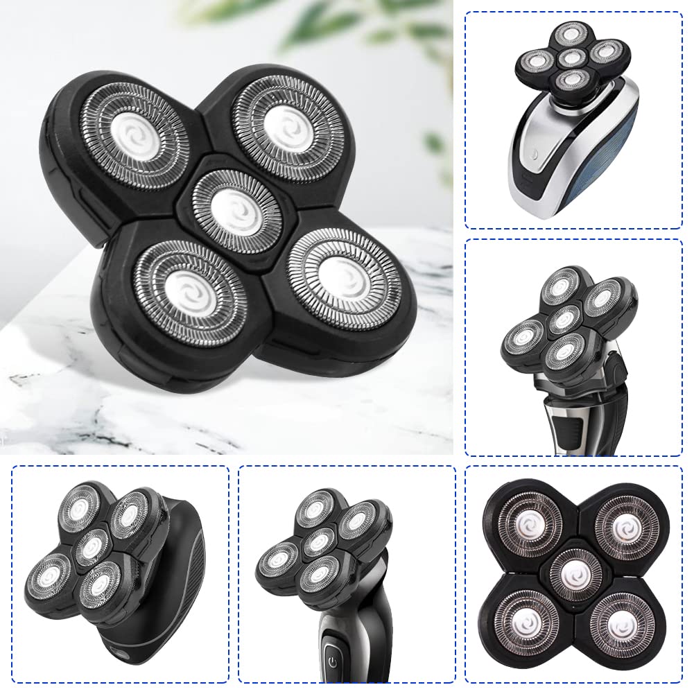 5 Heads Beard Cutter Replacement Blade Electric Razor Shaver Head Easy Install