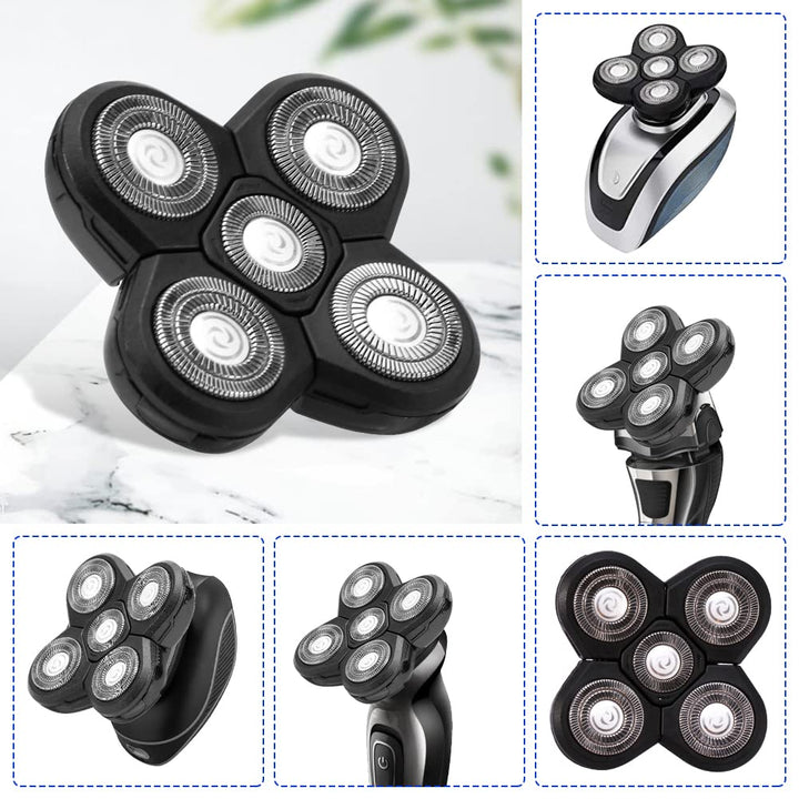 5 Heads Beard Cutter Replacement Blade Electric Razor Shaver Head Easy Install