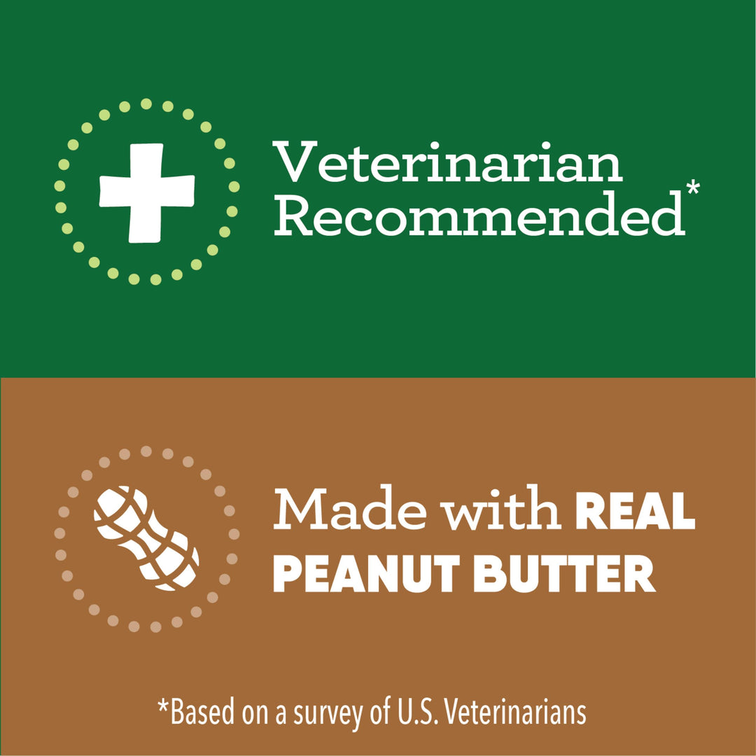 Large Size Soft Dog Treats for Capsules, with Real Peanut Butter, Made with Natural Ingredients Plus Minerals & Trace Nutrients, 7.9 oz. (30 Count, Pack of 1)