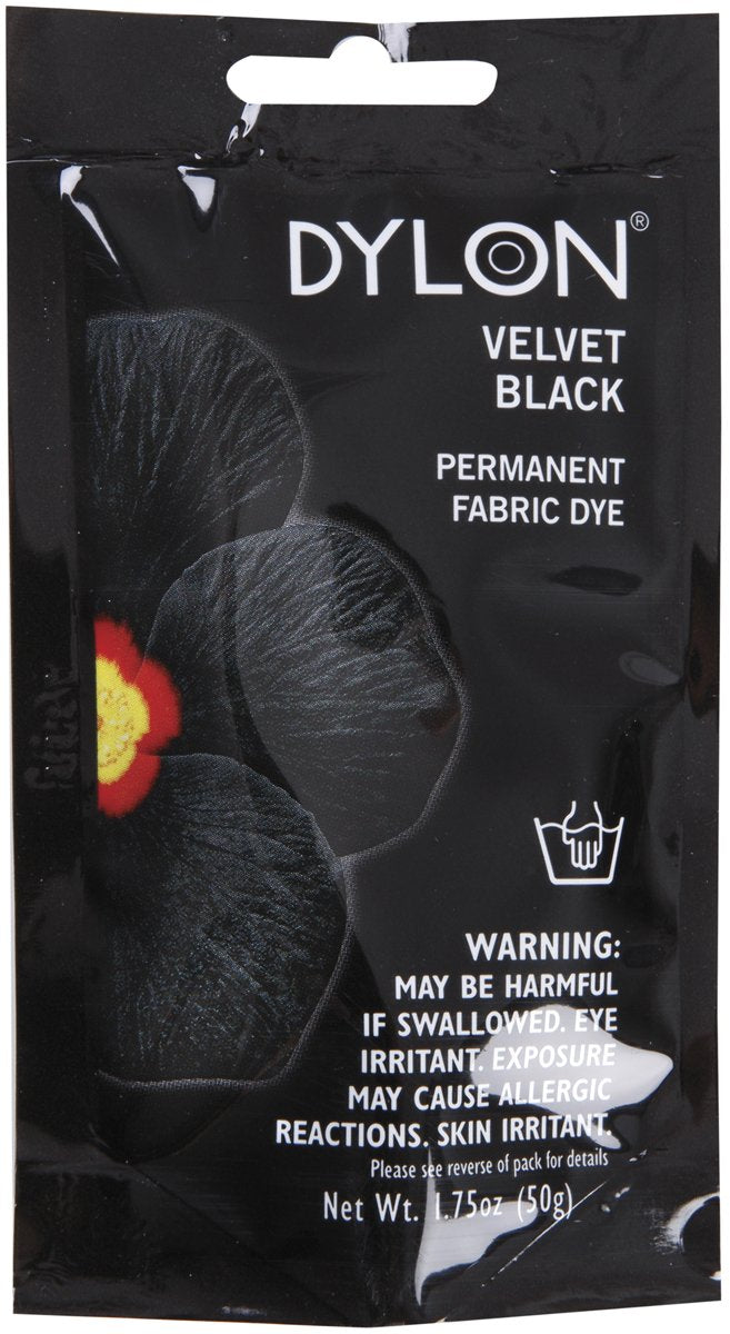 87012 Permanent Fabric Dye, 1.75-Ounce, Velvet Black