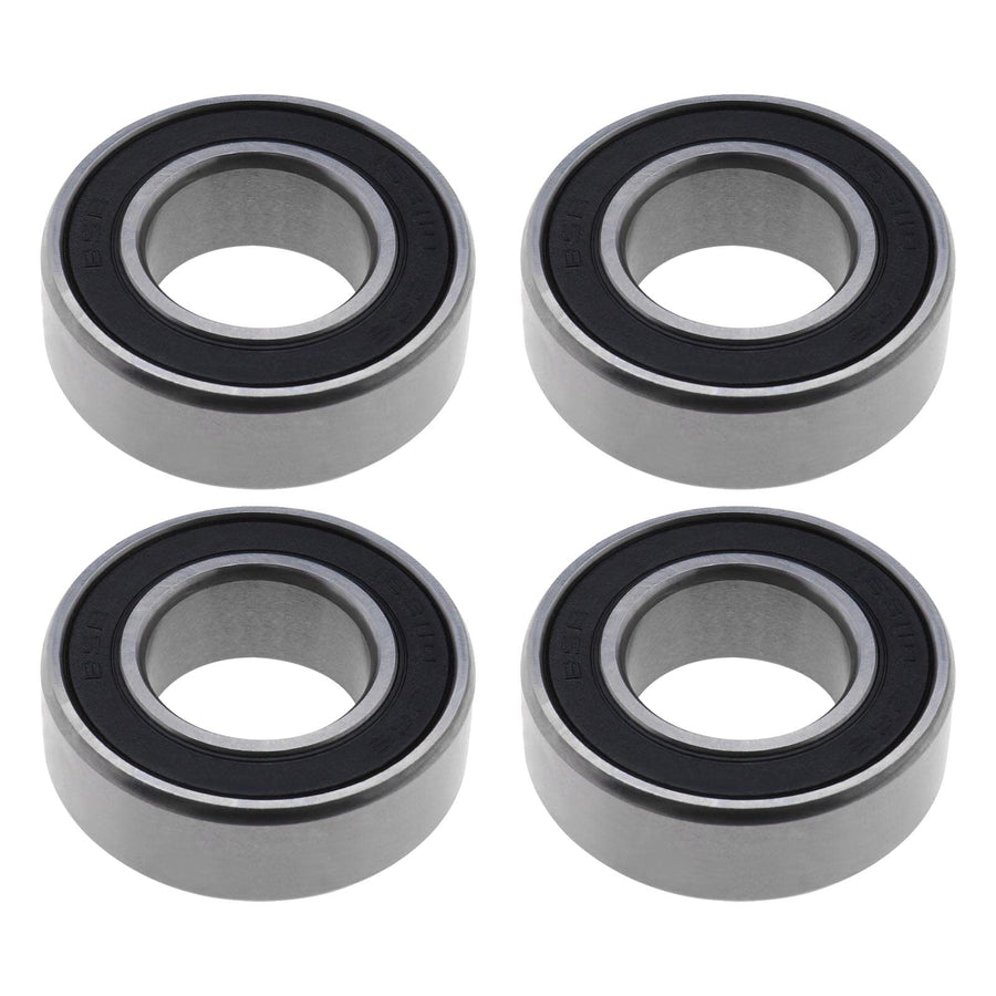 4PCS 163110-2RS Deep Groove Ball Bearings Double Rubber Seal Bearings Carbon Steel for Bike Rear Hub Industrial Equipment 16x31x10mm