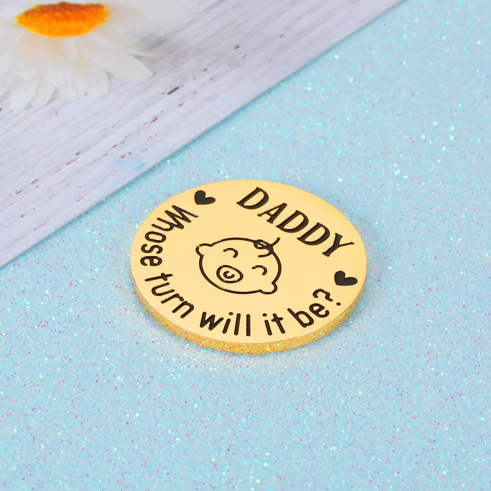 Valentines Gifts for New Baby Christmas Gifts for Teens Kids Shower Gift New Parents Decision Coin Gift for Mom Dad First Time Mommy Daddy to Be Newborn Baby Gift Pregnancy Birthday Gift for Women Men