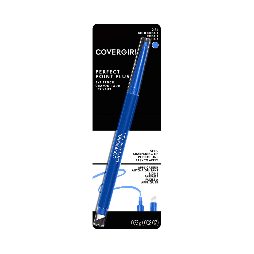 Perfect Point Plus Eyeliner Pencil, Bold Cobalt, Long-Lasting, Versatile Blue Eyeliner, Soft Smudging Tip, No Sharpening Needed, Pack of 1