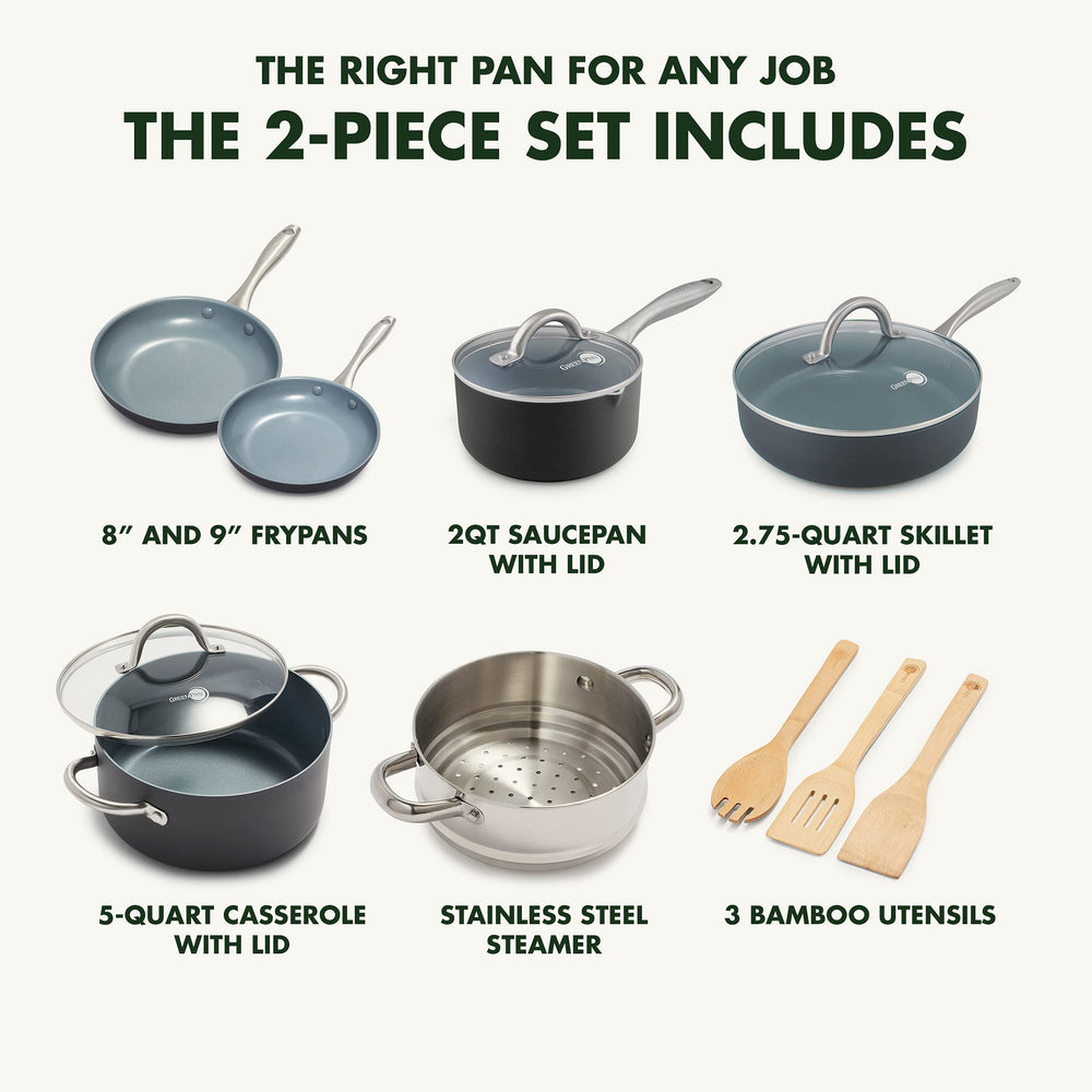 Limited Edition 10th Anniversary 5pc Ceramic Non-Stick Cookware Set, Bronze