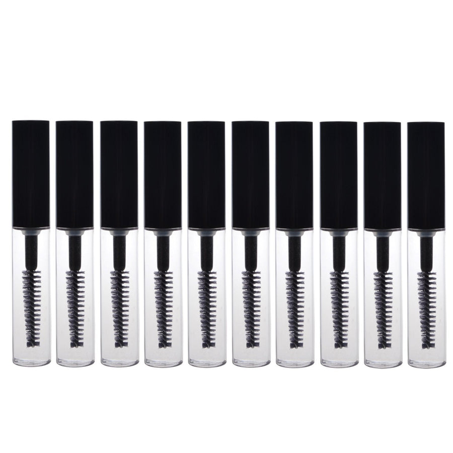 10p : Adecco LLC 5 pcs 4ML Reusable Empty Bottle Tube Container for Eyelash Growth Oil/Mascara with Brush for Home and Travel (10p)
